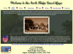 North Ridge Guest House homepage